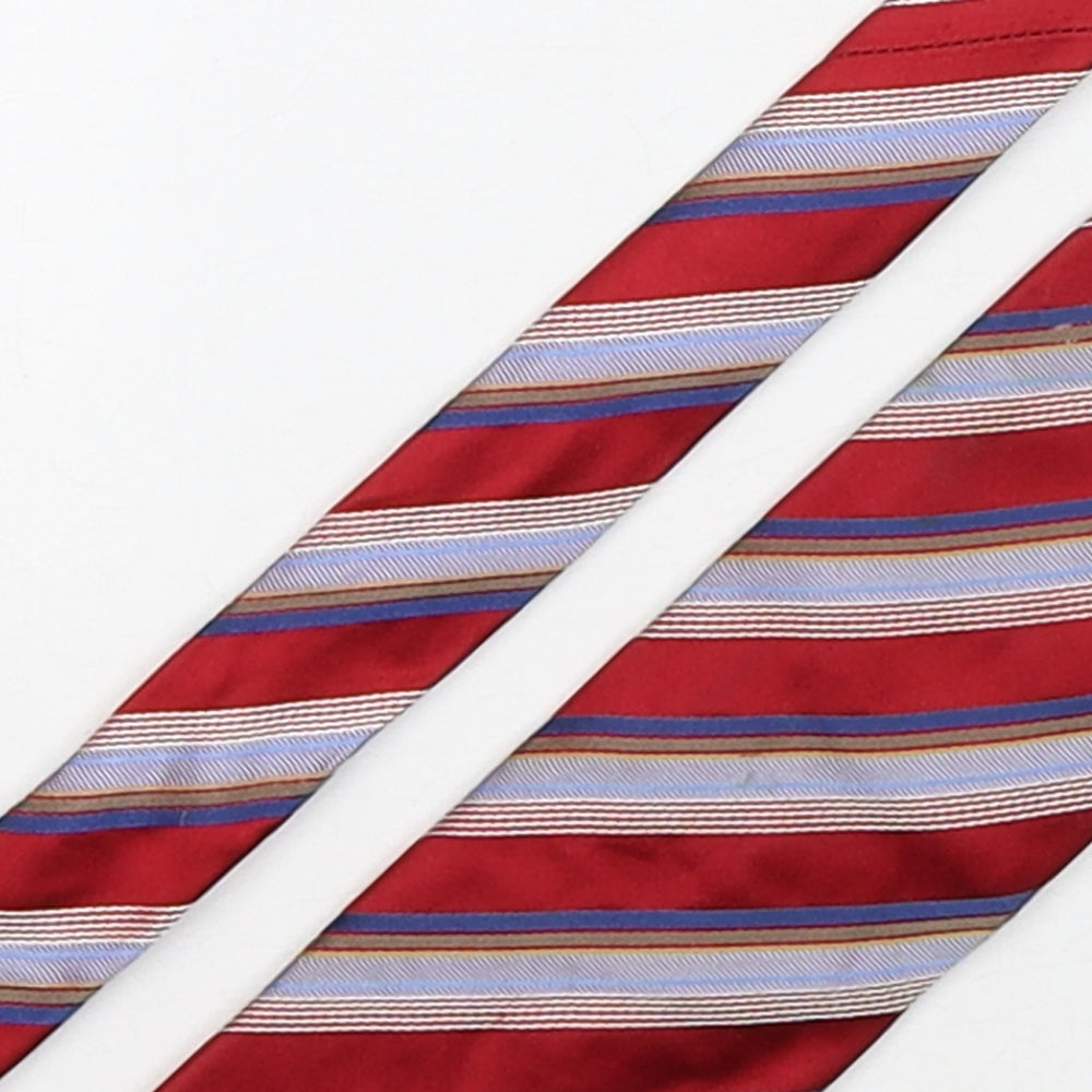 Tie Rack  Mens Multicoloured Striped Silk Pointed Tie One Size