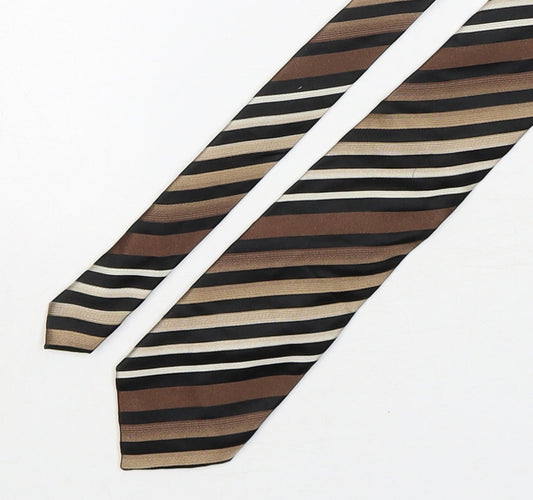NEXT Mens Multicoloured Striped Silk Pointed Tie One Size