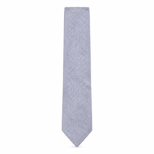 Front view of Marks & Spencer men’s multicoloured geometric silk pointed tie one size