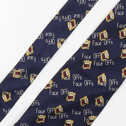 Close-up detail of Carnaval men’s multicoloured geometric silk pointed tie one size - face offs