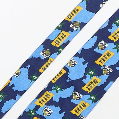 Toye, Kenning & Spencer  Mens Multicoloured Geometric Polyester Pointed Tie One Size - England Australia Pakistan Cricket
