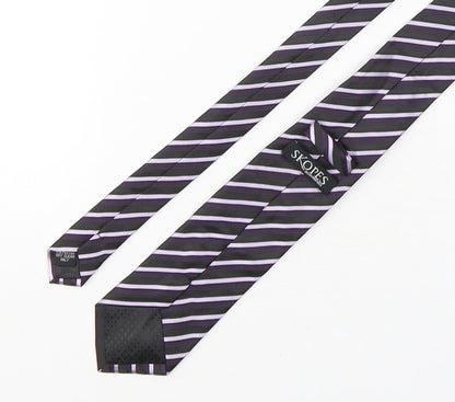 Skopes Mens Multicoloured Striped Polyester Pointed Tie One Size