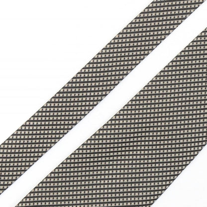 John Curtis  Mens Multicoloured Striped Polyester Pointed Tie One Size