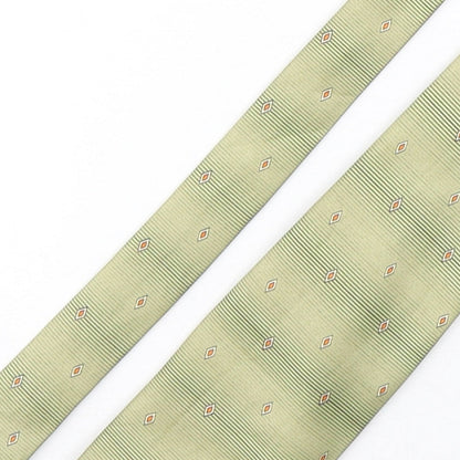 Sette & Bello  Mens Multicoloured Geometric Silk Pointed Tie One Size