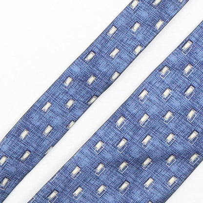 Marks and Spencer Mens Multicoloured Plaids & Checks Silk Pointed Tie One Size