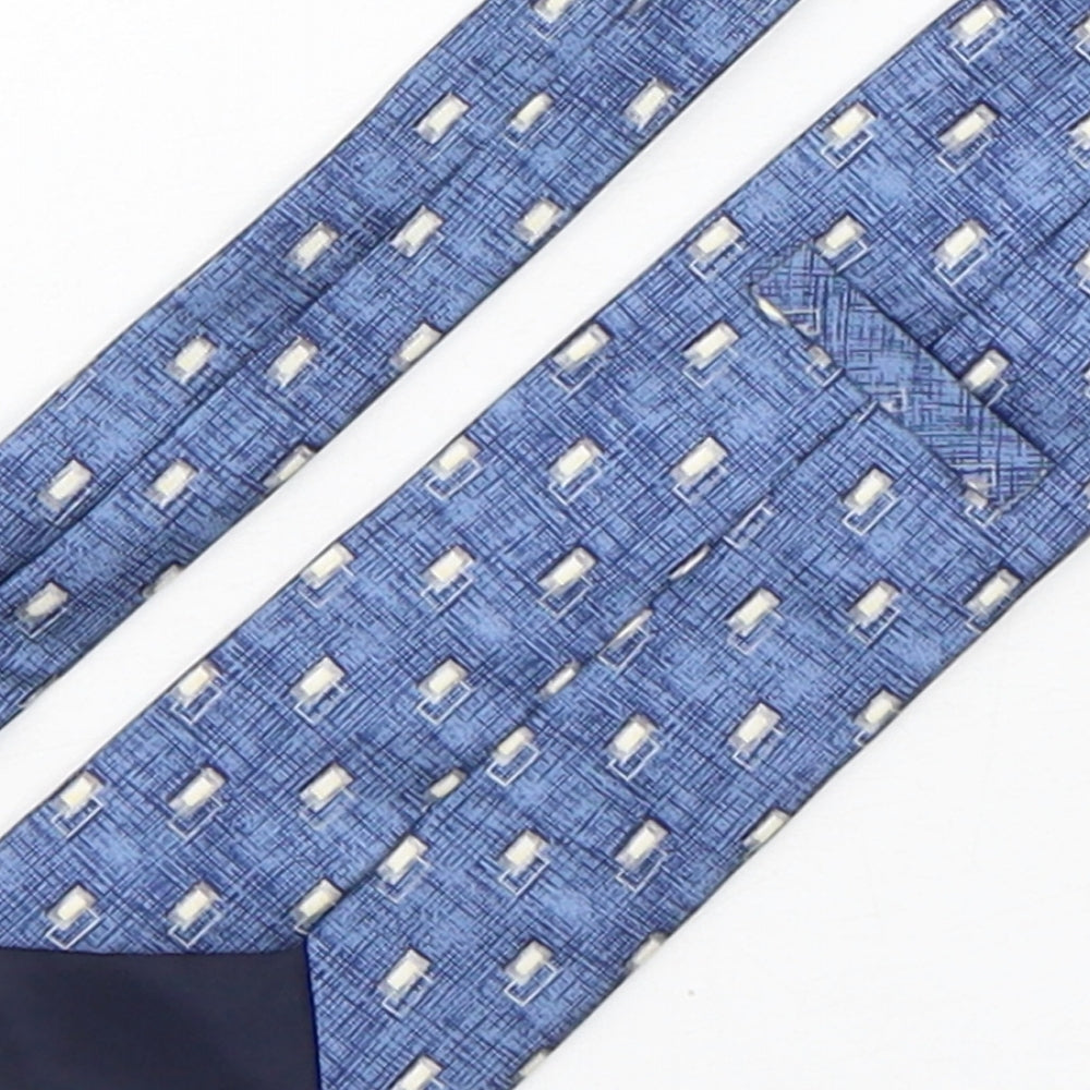 Marks and Spencer Mens Multicoloured Plaids & Checks Silk Pointed Tie One Size