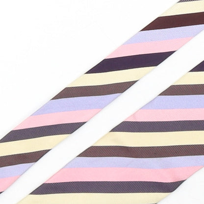 Mens Collezione Multicoloured Striped  Pointed Tie