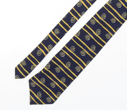 Marks and Spencer Mens Multicoloured Striped Polyester Pointed Tie One Size