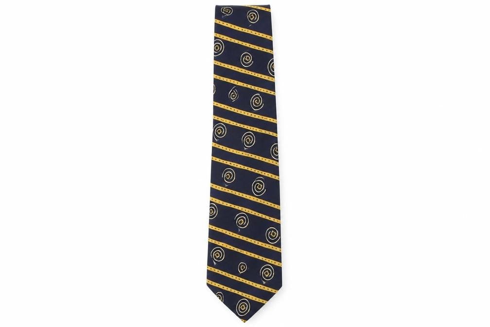 Mens Marks and Spencer Multicoloured Striped  Pointed Tie