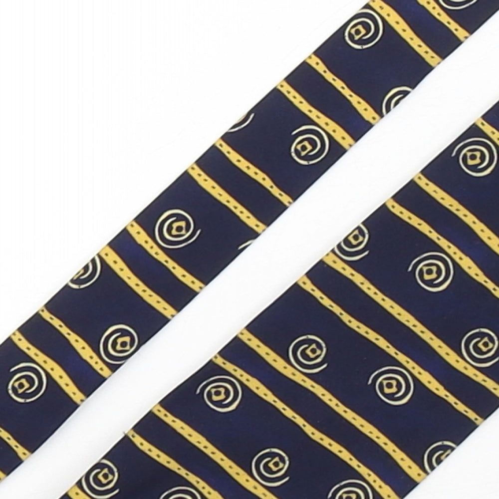 Marks and Spencer Mens Multicoloured Striped Polyester Pointed Tie One Size