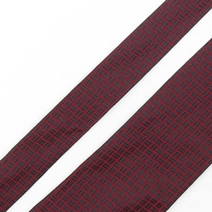 Savoy Taylors Guild Mens Multicoloured Geometric Silk Pointed Tie One Size