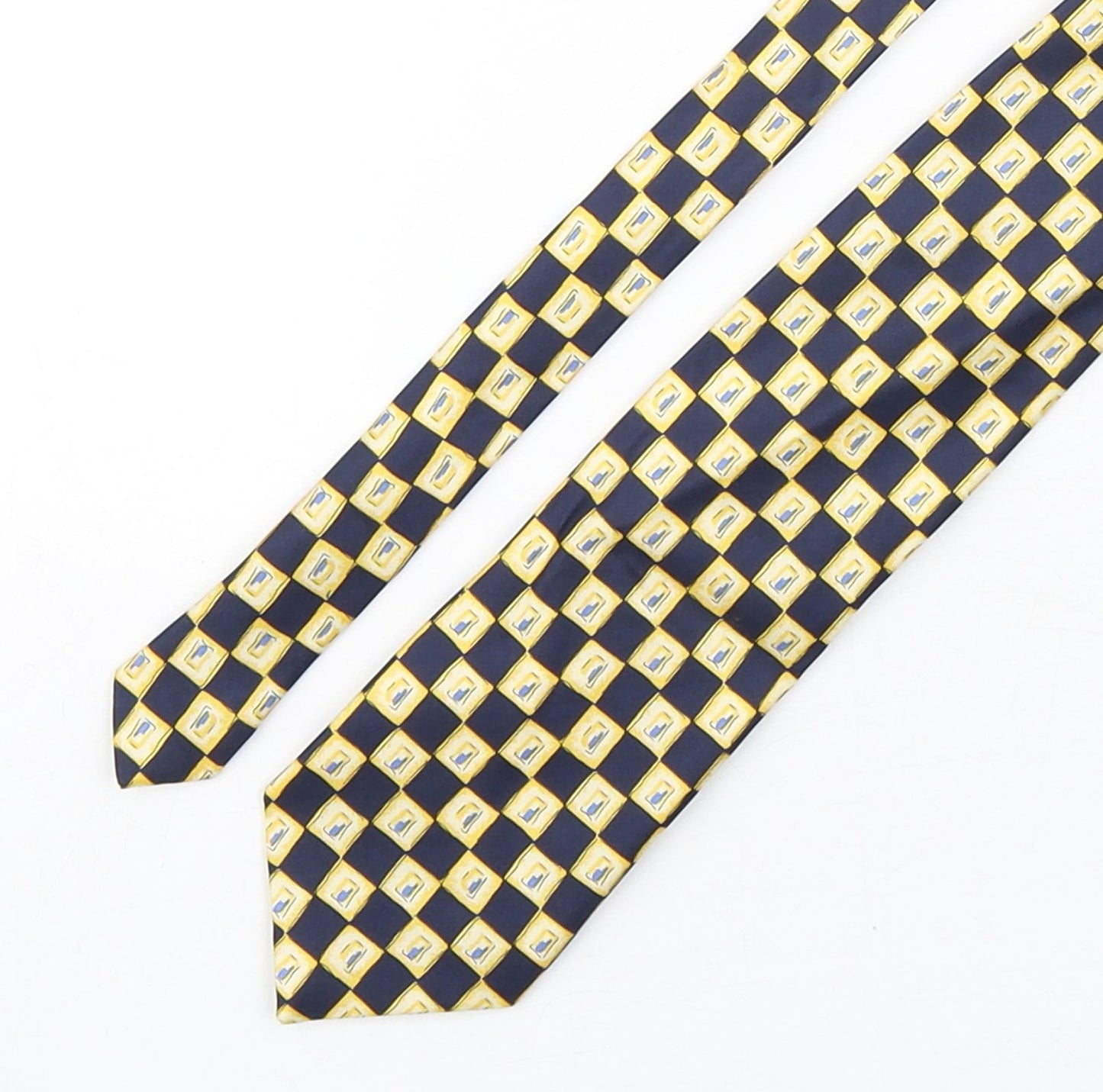 Charles Mens Multicoloured Plaids & Checks Silk Pointed Tie One Size