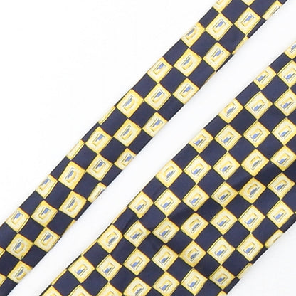 Charles Mens Multicoloured Plaids & Checks Silk Pointed Tie One Size