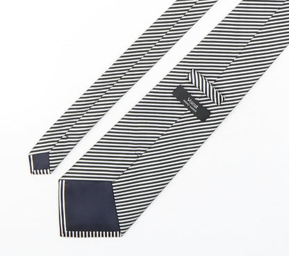 Voeut Mens Multicoloured Striped Polyester Pointed Tie One Size