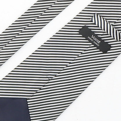 Voeut Mens Multicoloured Striped Polyester Pointed Tie One Size