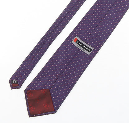 Mens Ciro Citterio Multicoloured Geometric  Pointed Tie