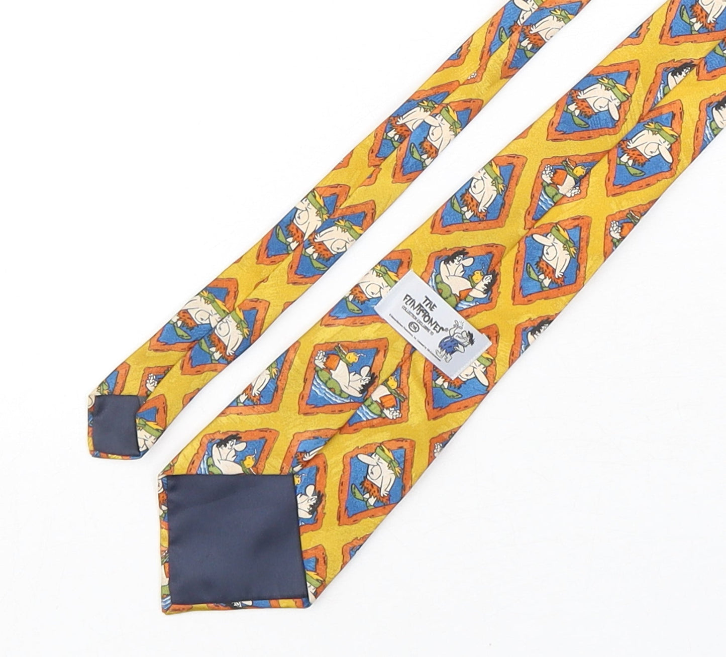 Mens CandA Multicoloured Geometric  Pointed Tie