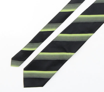 Michaelis Mens Multicoloured Striped Silk Pointed Tie One Size