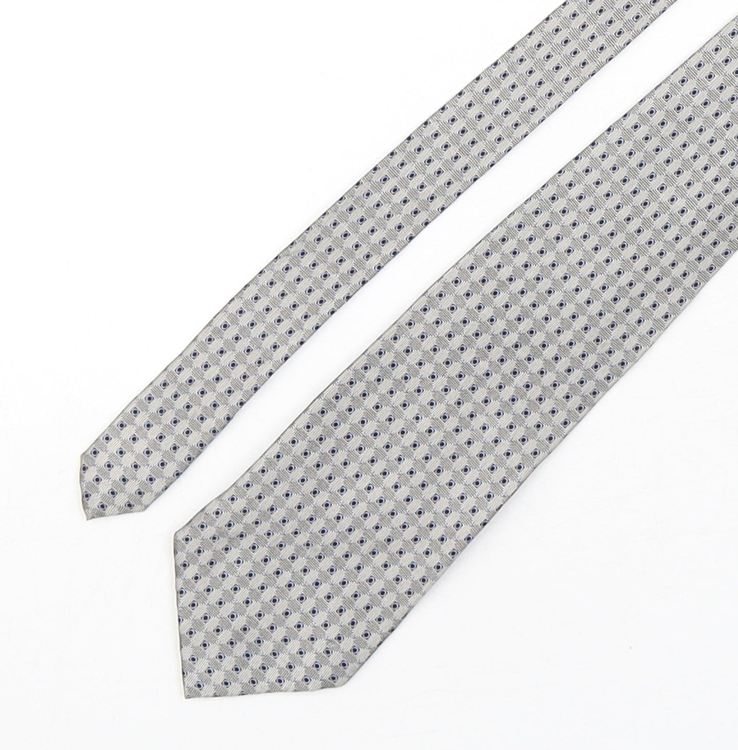 Gioni Feroti Mens Multicoloured Geometric Silk Pointed Tie One Size