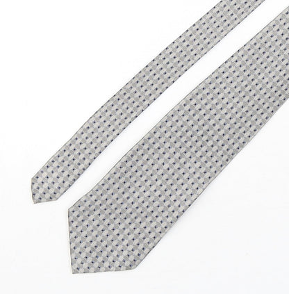 Gioni Feroti Mens Multicoloured Geometric Silk Pointed Tie One Size