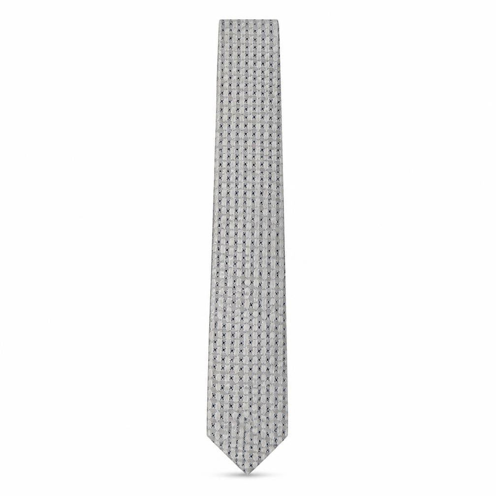 Gioni Feroti Mens Multicoloured Geometric Silk Pointed Tie One Size