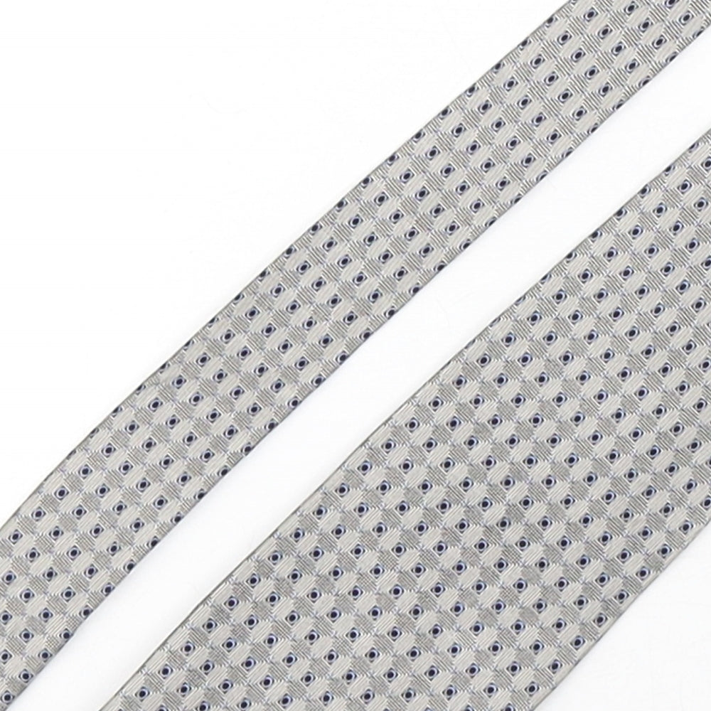 Gioni Feroti Mens Multicoloured Geometric Silk Pointed Tie One Size