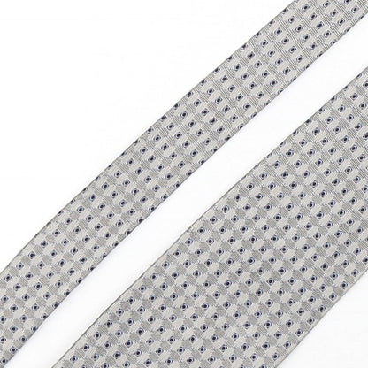 Gioni Feroti Mens Multicoloured Geometric Silk Pointed Tie One Size