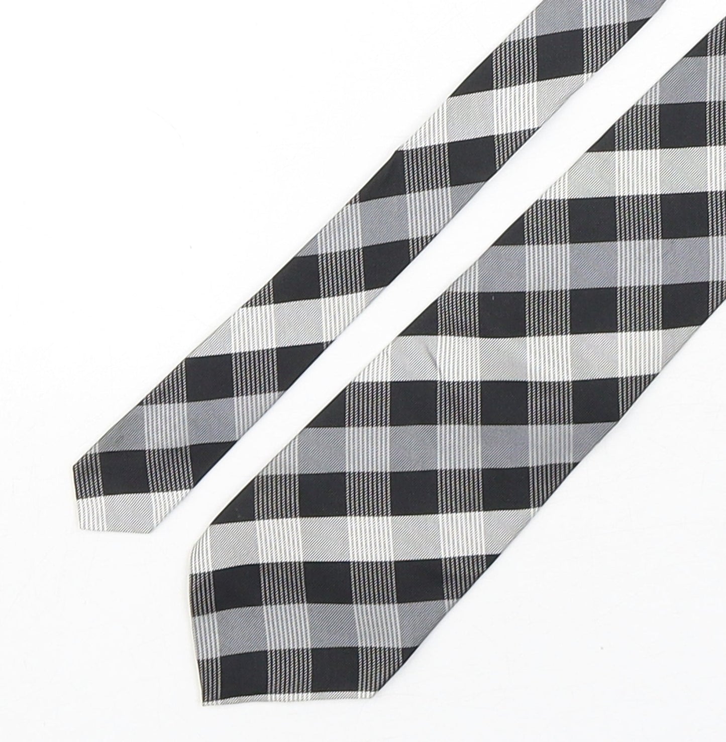 Mens Cezan Multicoloured Plaids & Checks  Pointed Tie
