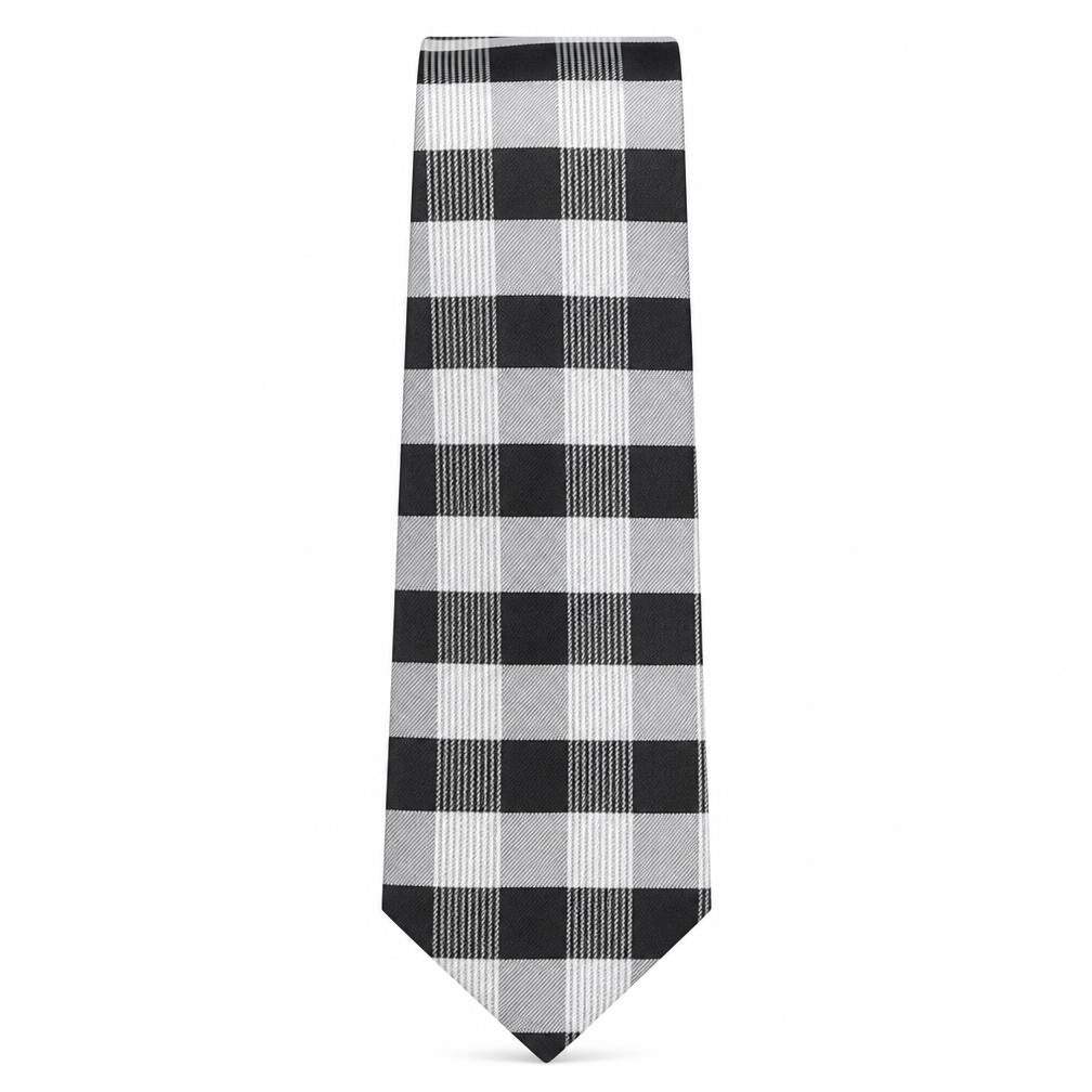 Mens Cezan Multicoloured Plaids & Checks  Pointed Tie