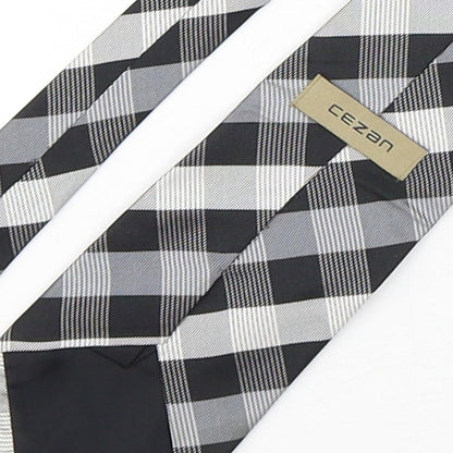 Mens Cezan Multicoloured Plaids & Checks  Pointed Tie