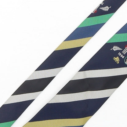 The Official Tour Tie Mens Multicoloured Striped Polyester Pointed Tie One Size - New Zealand & South Africa Cricket tour