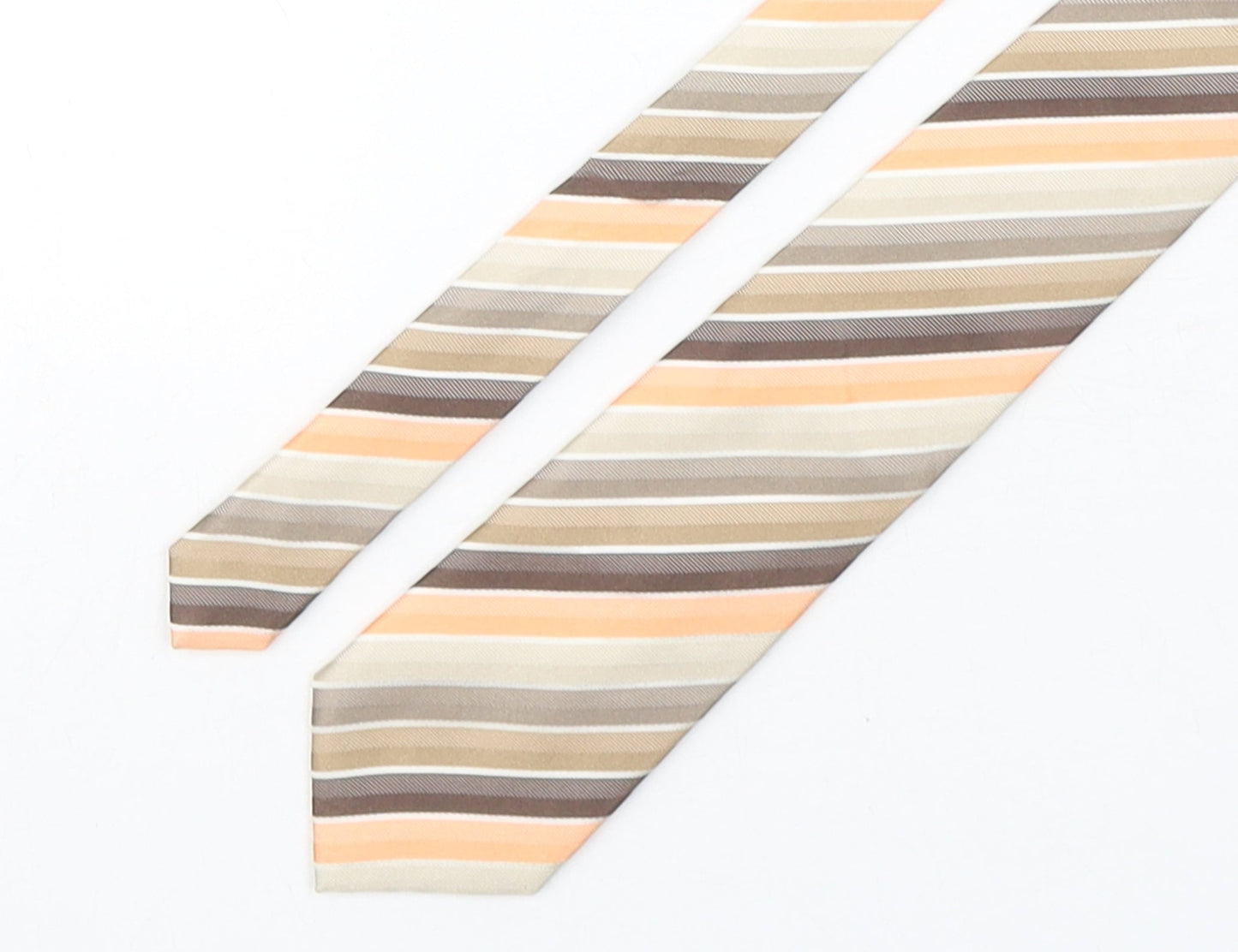 NEXT Mens Multicoloured Striped Silk Pointed Tie One Size
