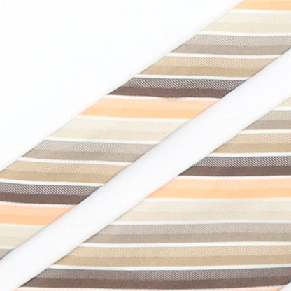 NEXT Mens Multicoloured Striped Silk Pointed Tie One Size