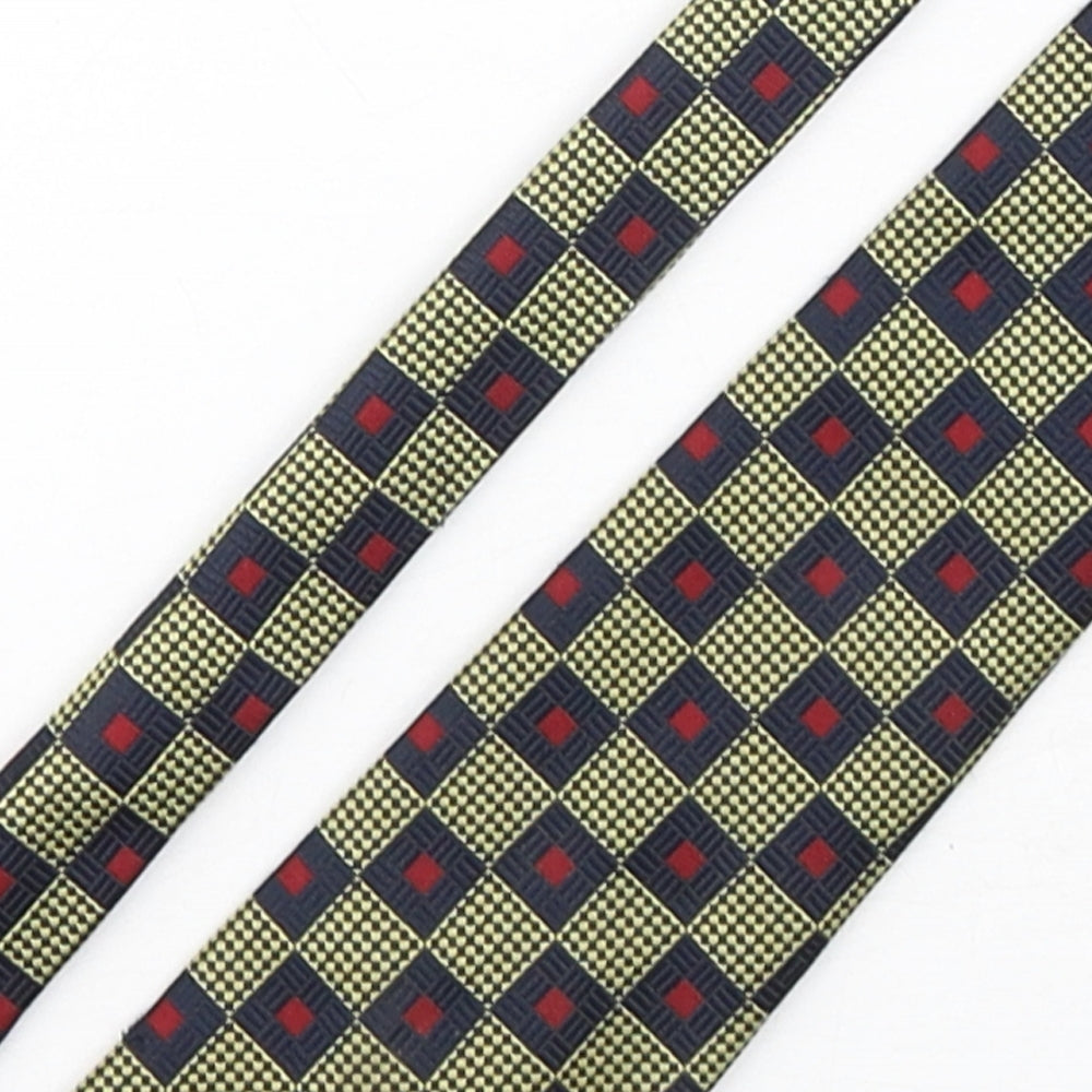 Van Buck Mens Multicoloured Plaids & Checks Polyester Pointed Tie One Size