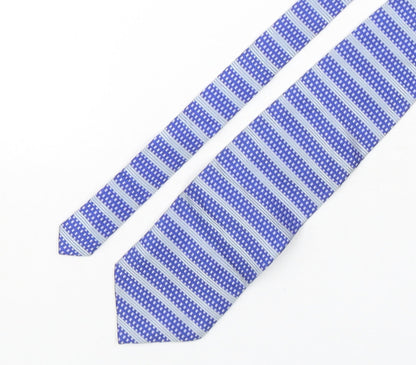 Mens Copperstone Blue Plaids & Checks  Pointed Tie