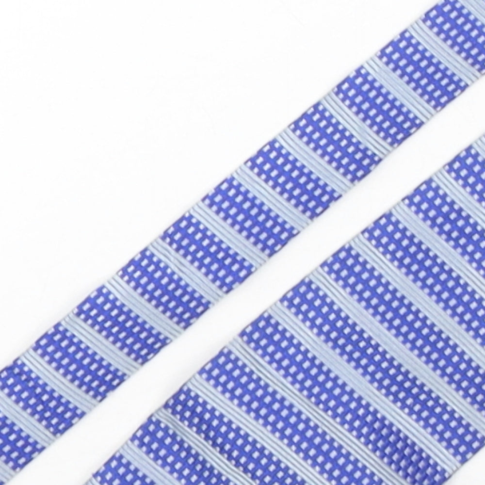 Mens Copperstone Blue Plaids & Checks  Pointed Tie