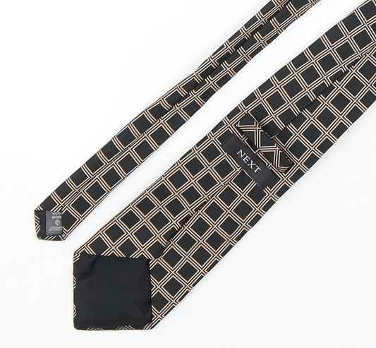 NEXT Mens Multicoloured Plaids & Checks Silk Pointed Tie One Size