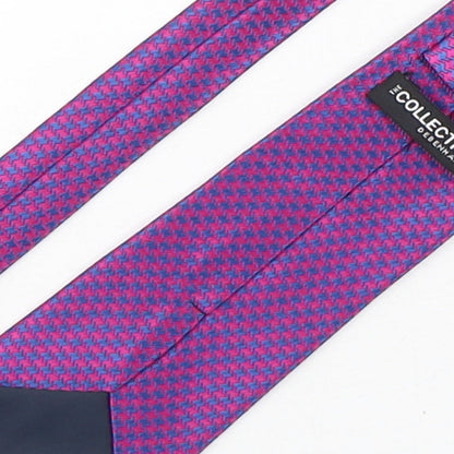 Mens Debenhams Multicoloured Houndstooth  Pointed Tie