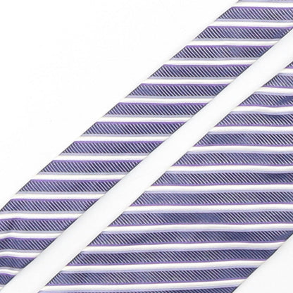 Marks and Spencer Mens Multicoloured Striped Silk Pointed Tie One Size