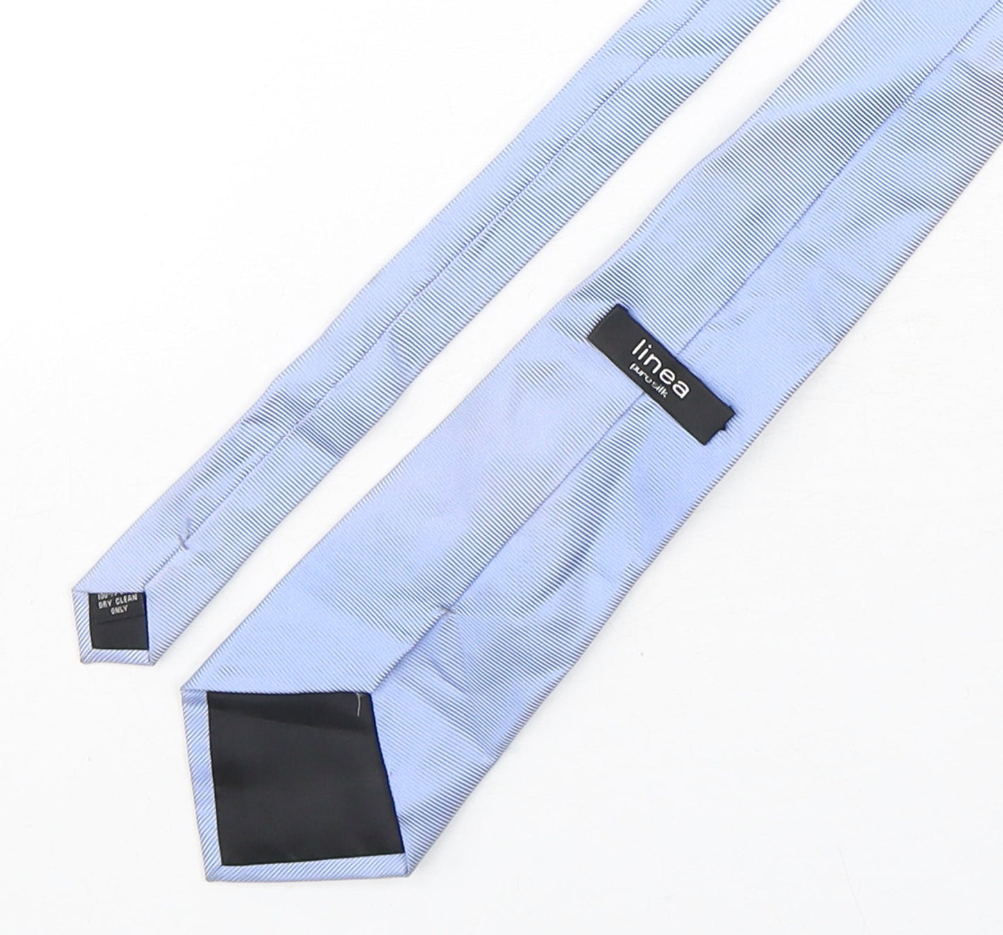 Linea  Mens Blue  Silk Pointed Tie One Size