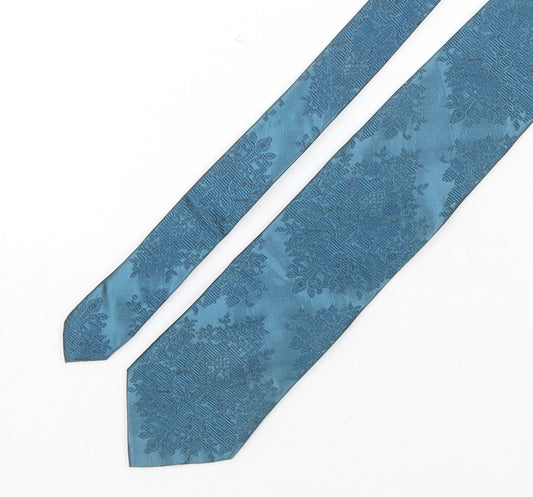 River Island  Mens Green Paisley Silk Pointed Tie One Size