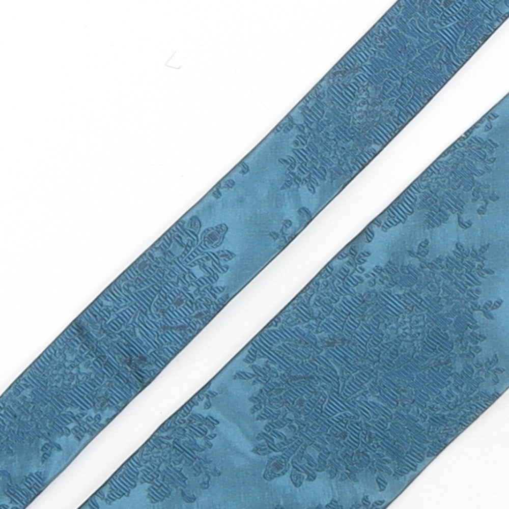 River Island  Mens Green Paisley Silk Pointed Tie One Size