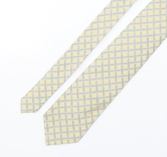 Osborne Mens Multicoloured Plaids & Checks Silk Pointed Tie One Size