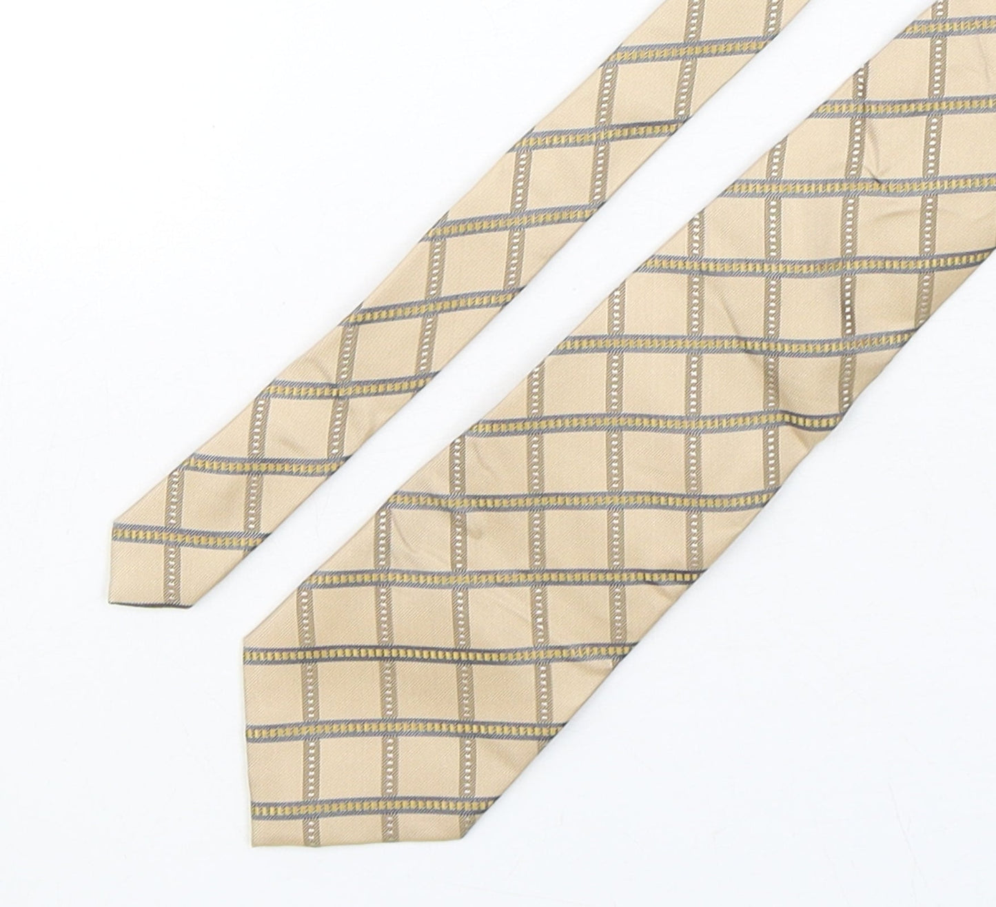 Tom English  Mens Multicoloured Plaids & Checks Silk Pointed Tie One Size