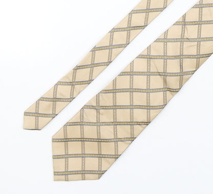 Tom English  Mens Multicoloured Plaids & Checks Silk Pointed Tie One Size