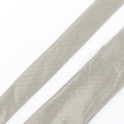 NEXT Mens Beige Geometric Polyester Pointed Tie One Size
