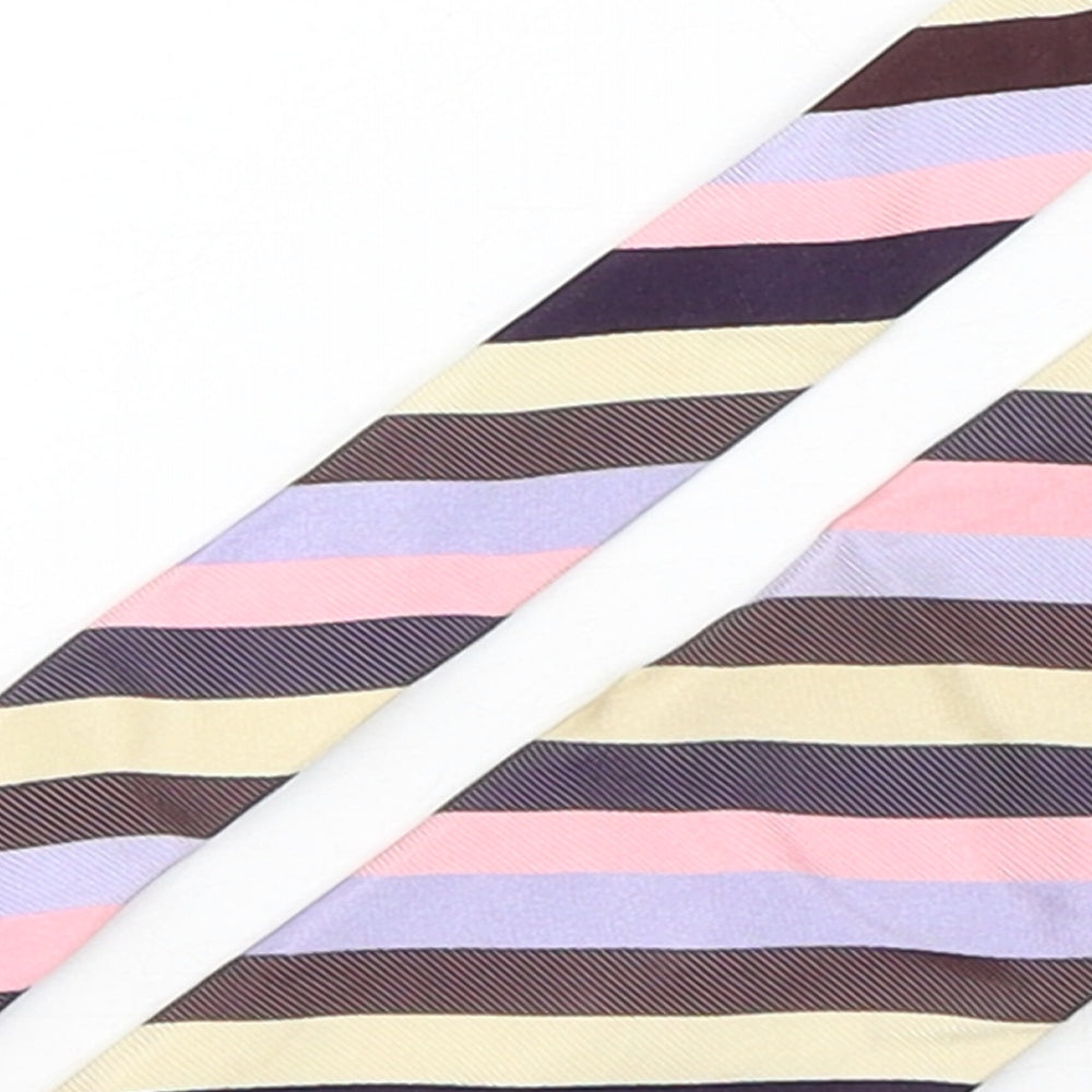 Mens Collezione Multicoloured Striped  Pointed Tie