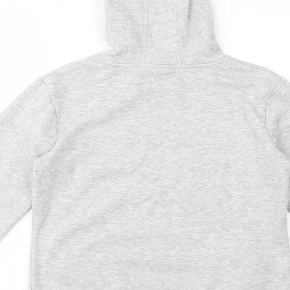 LA Gear Girls Grey  Cotton Pullover Hoodie Size 13 Years  Pullover