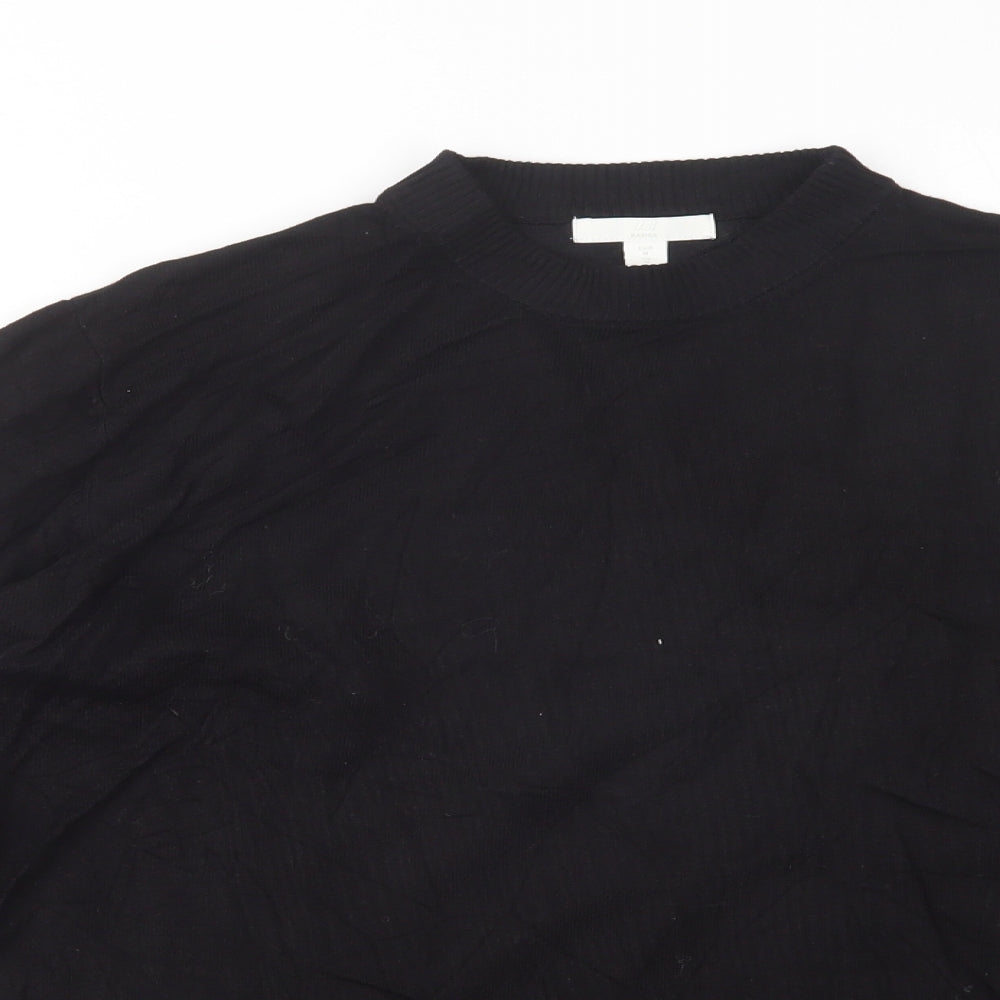 Womens UK Size M H&M Black Pullover Jumper