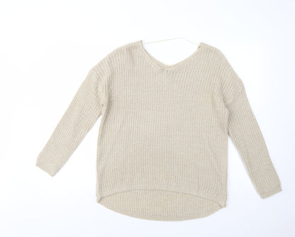 Womens UK Size 12 Atmosphere Beige Pullover Jumper